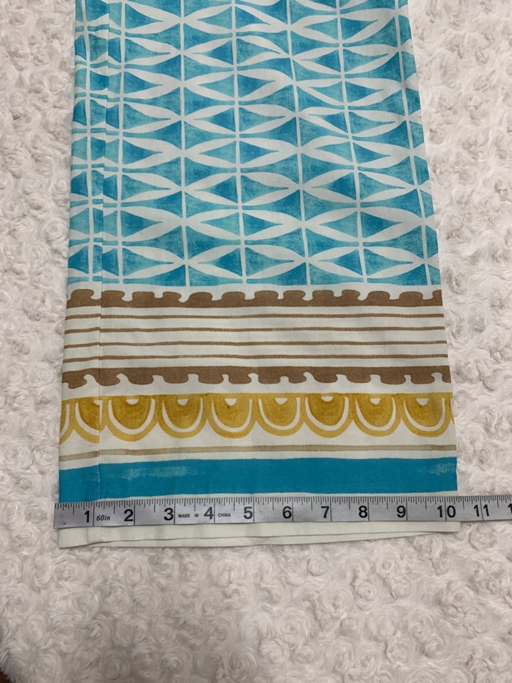 J. McLaughlin Carter Wide Leg Pants Aqua Multi Sz 4 - Picture 13 of 13
